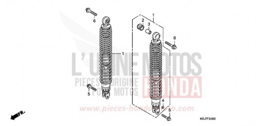 COUSSIN ARRIERE FES125AB de 2011